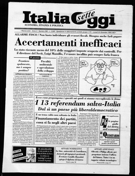 Italia oggi : quotidiano di economia finanza e politica